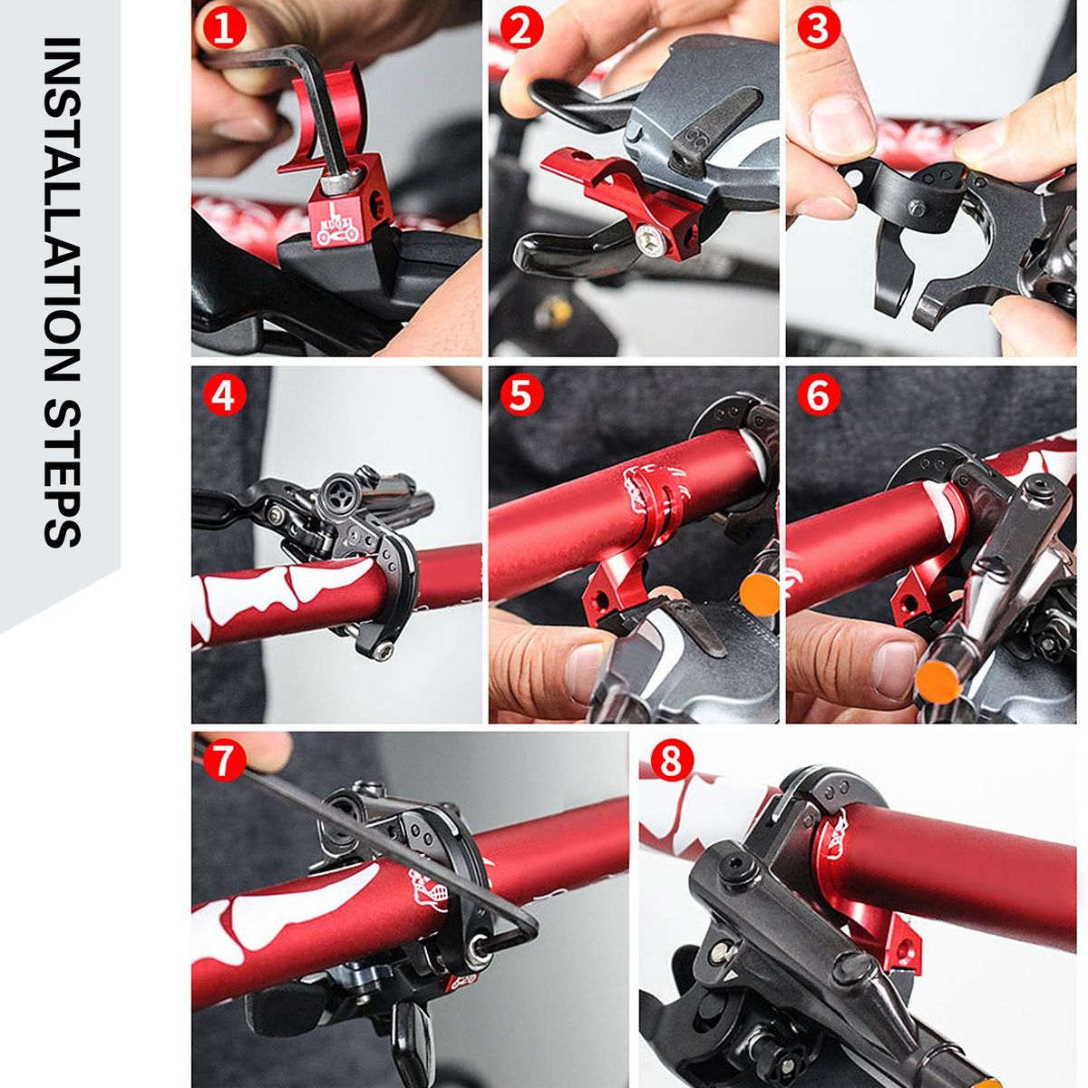 Mountain Bike Brake Adapter Trigger Shifter Integrated Adapter 2 In 1 Connector Bike Fitting