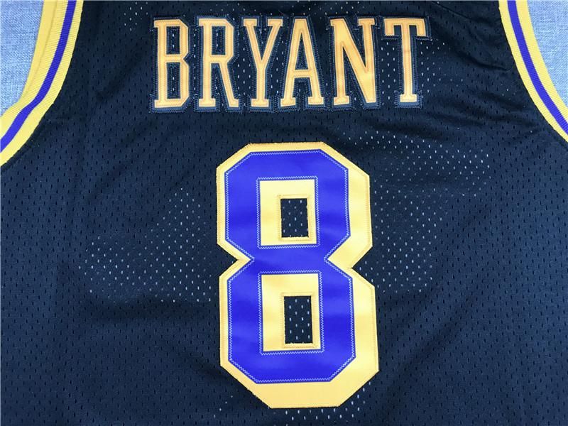 Lakers black basketball jersey Kobe Bryant mesh breathable sports vest