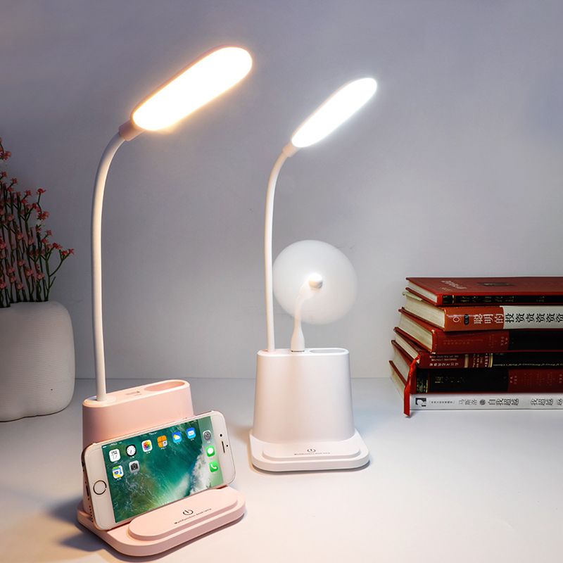 Led Small Desk Lamp Touch Adjustment Usb Rechargeable Table