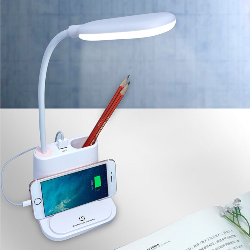 Led Small Desk Lamp Touch Adjustment Usb Rechargeable Table