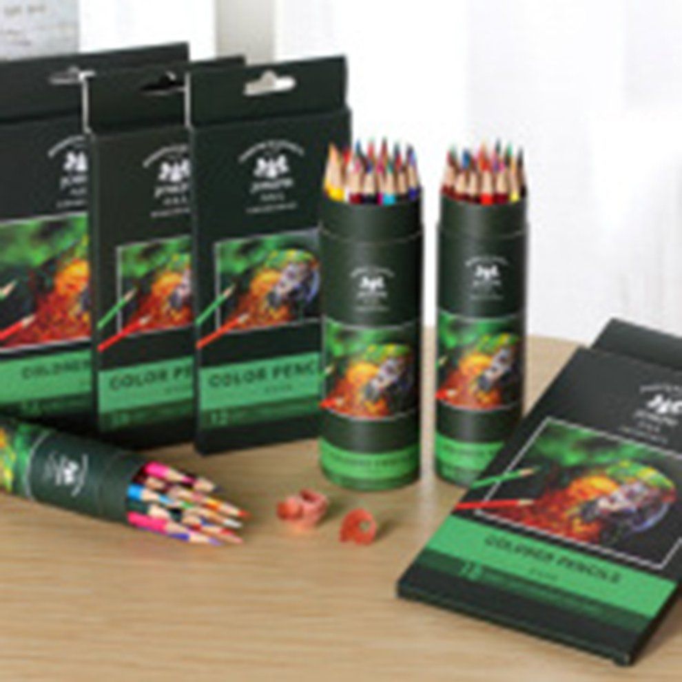 HP Environmentally Friendly, Oily, Colored Lead, Drawing Cartons, -12 Colors