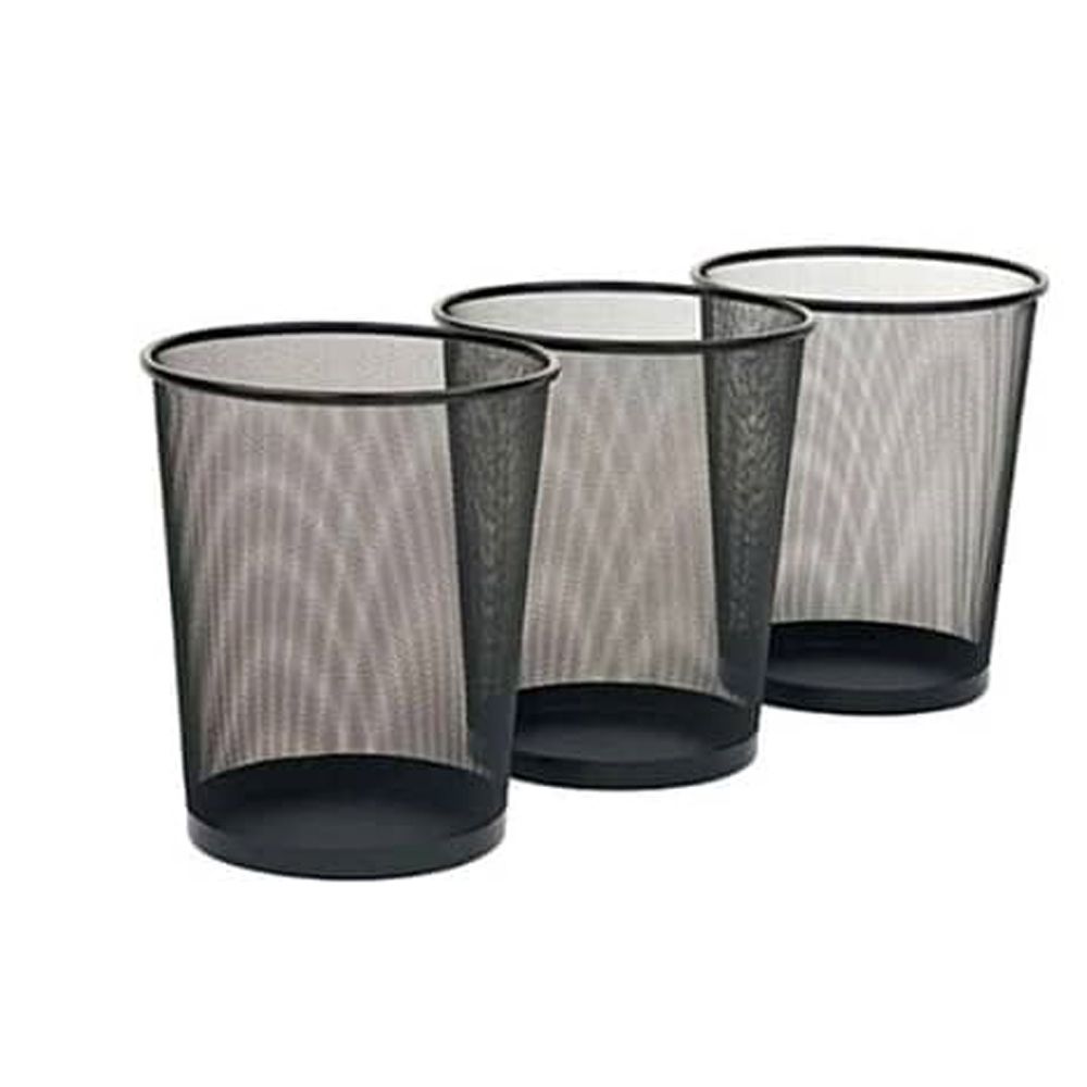 3PCS Steel Mesh Waste Basket