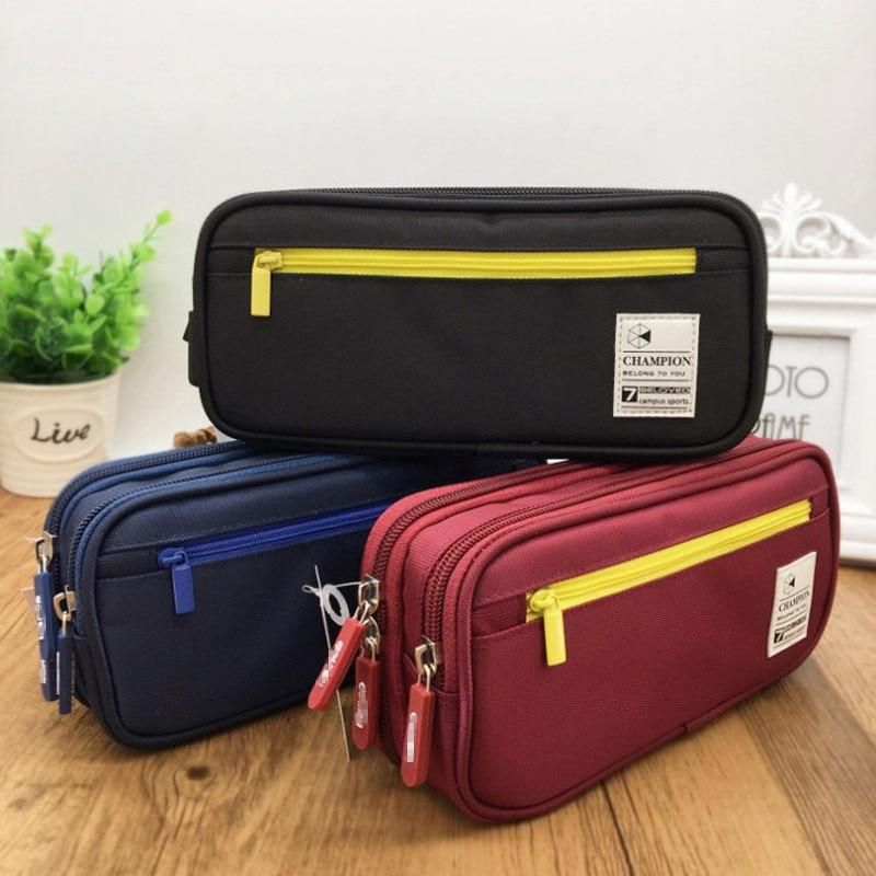 Large Capacity Pencil Case Stationery Cute Boys Girls Gift Pen Bag Pen Box Pencil Cases Storage Student School Office Supplies