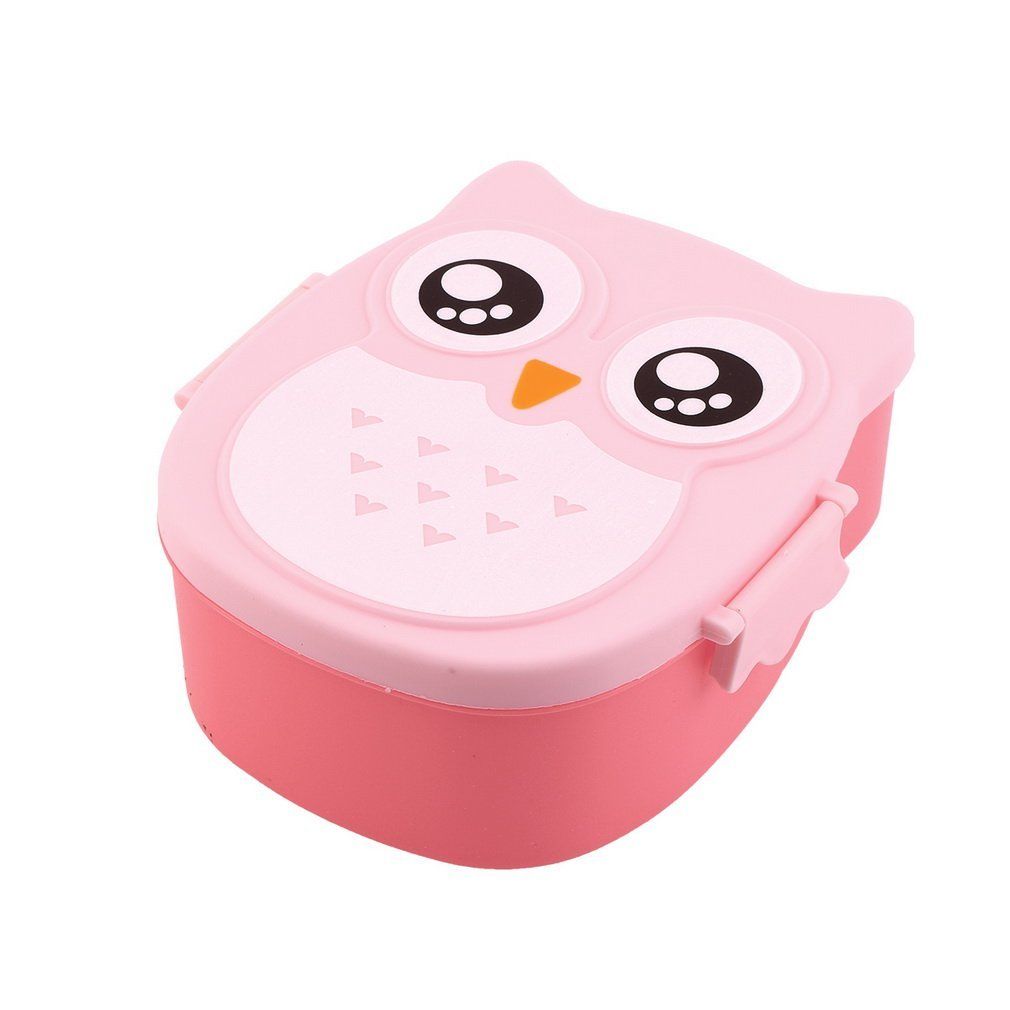 1050ML Owl Lunch Box Bento Food-safe Plastic Food Picnic Container Portable Box