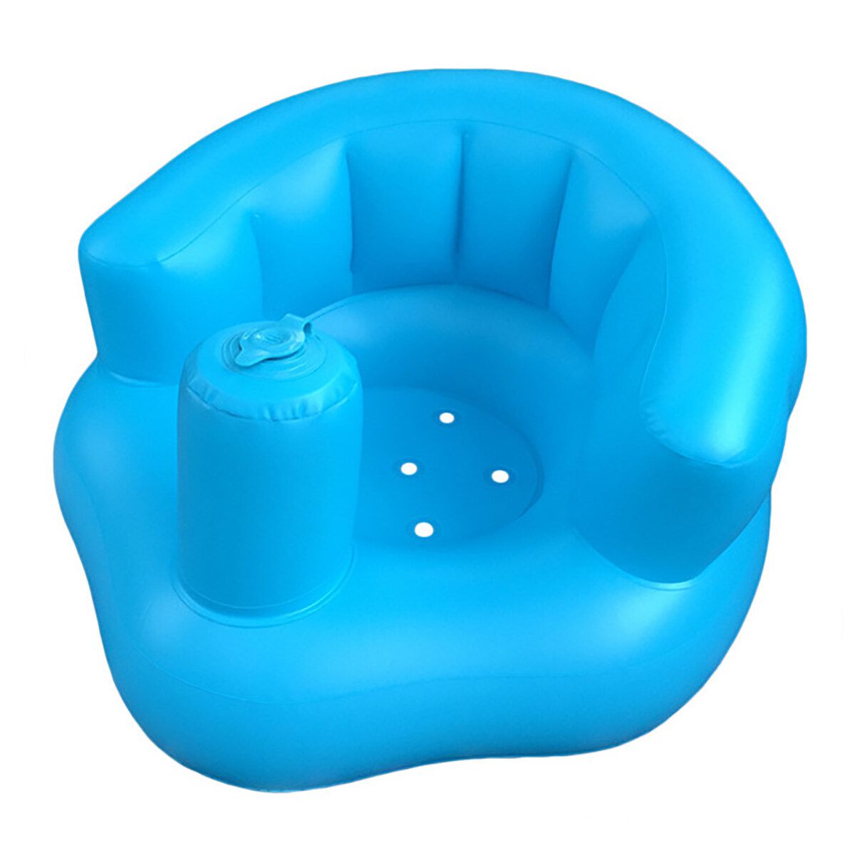 Seat Sofa Baby Learning To Sit Chair Pillow Cushion Sitting Inflatable Blue