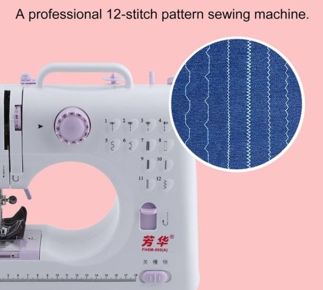 Electric Portable Sewing Machine Zigard And Straight Sewing