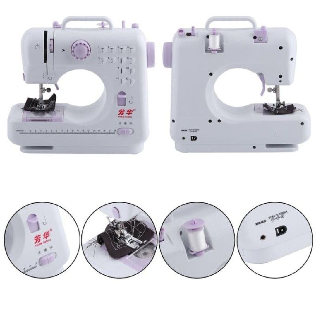 Electric Portable Sewing Machine Zigard And Straight Sewing