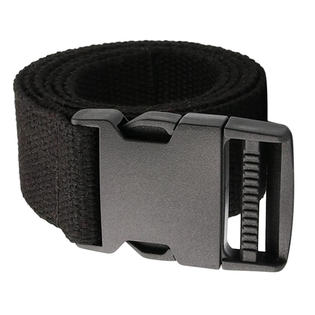 Canvas Webbing Belt Sports Long Web Belt Trouser Jeans Black