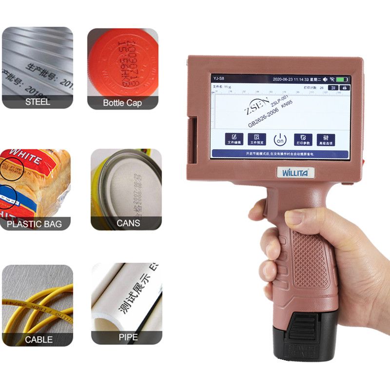 25.4mm Portable Inkjet Printer Handheld Ink Jet Pr