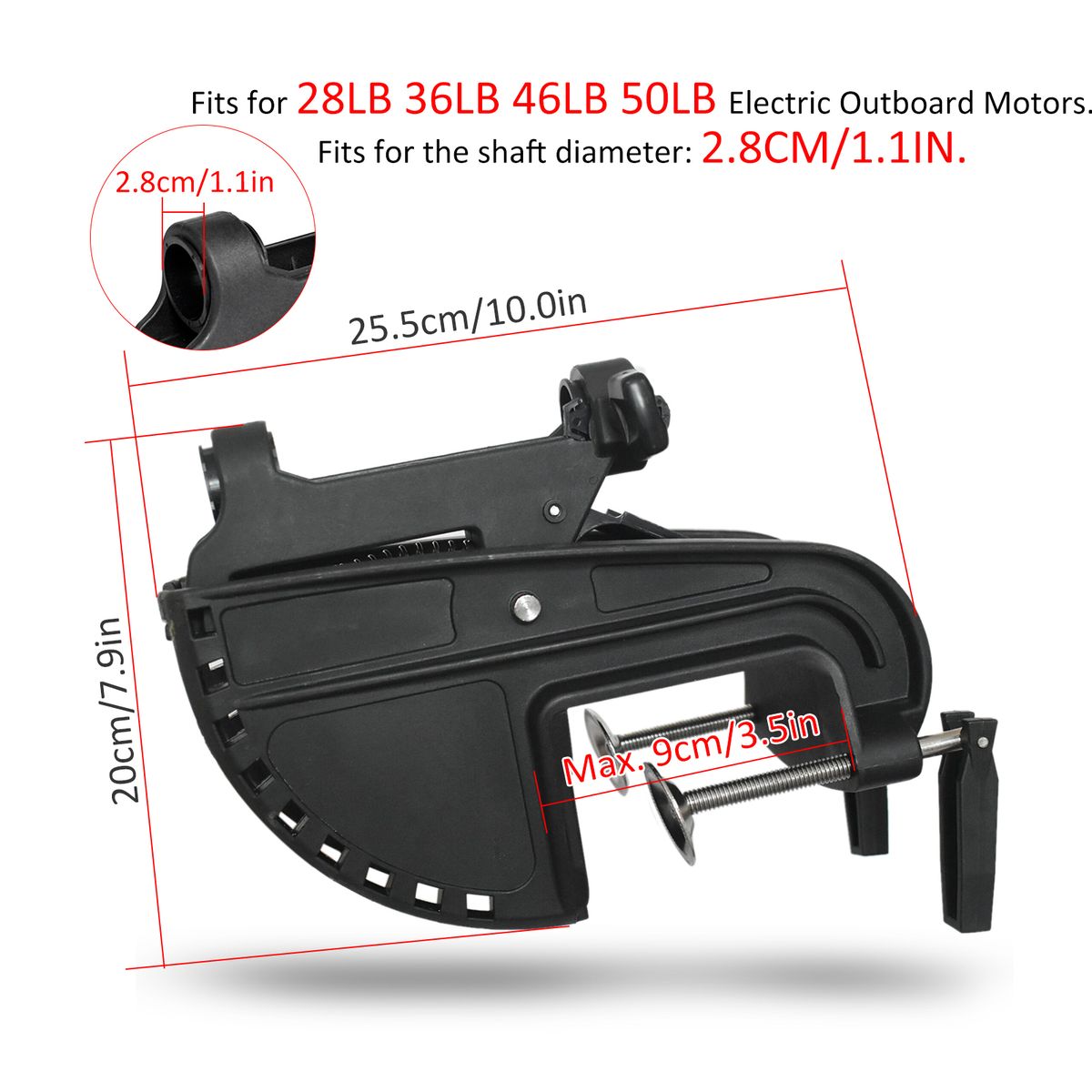 Electric Outboard Motor Bracket Hinge Kit Fits For 1