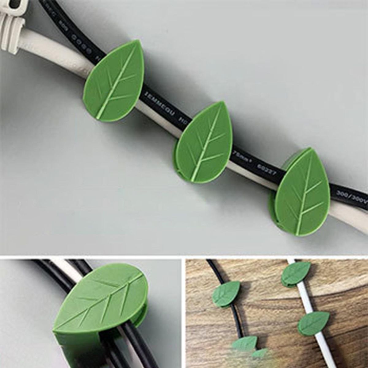 10pcs Adhesive Wall Clips for Plant Climbing Indooroutdoor Vine Green