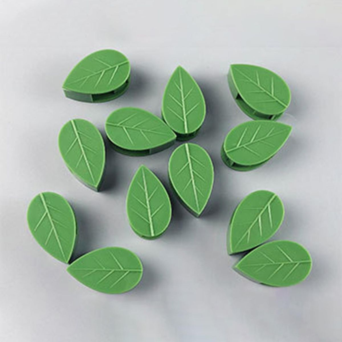 10pcs Adhesive Wall Clips for Plant Climbing Indooroutdoor Vine Green