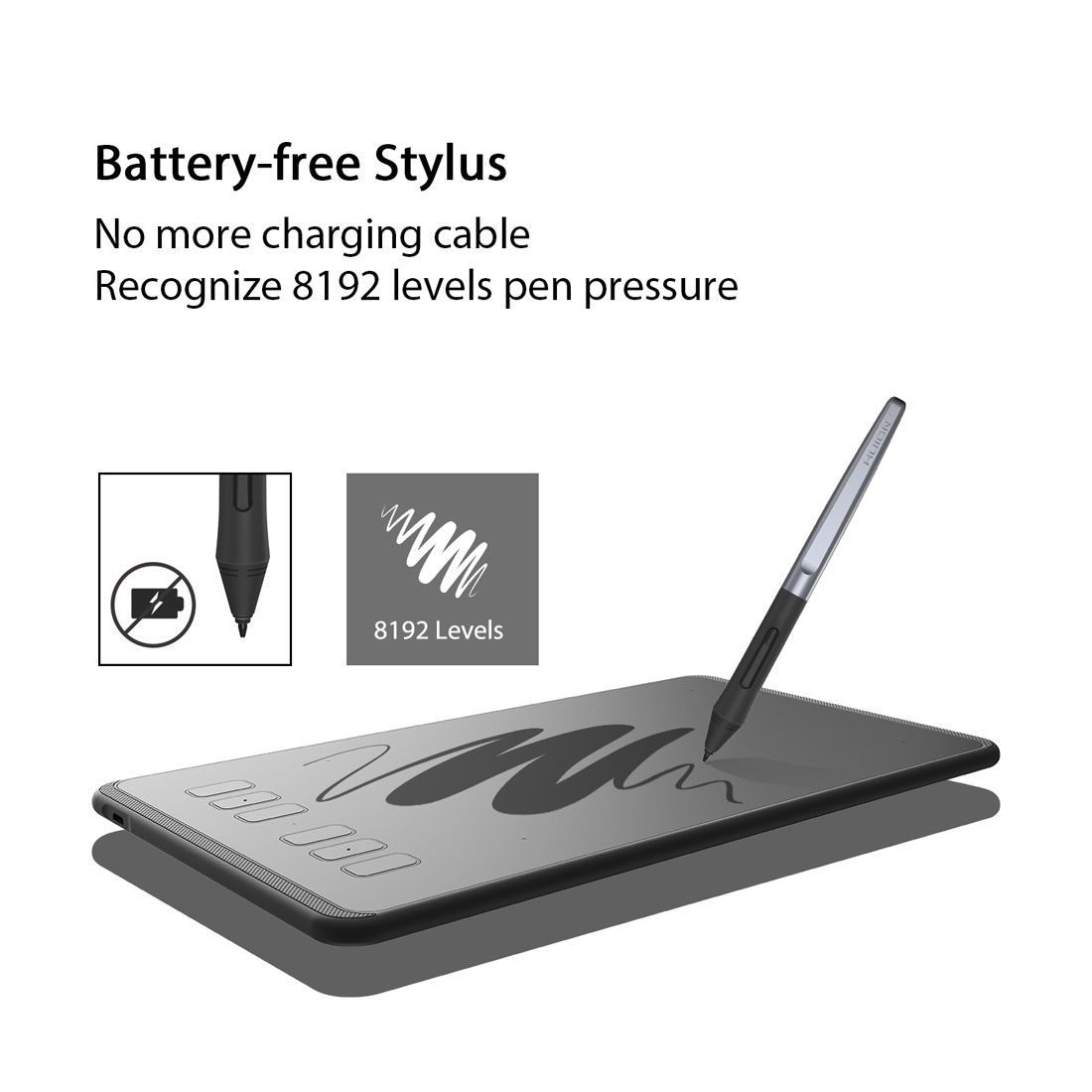 H640P 5080LPI Professional Art USB Graphics Drawing Tablet For Windows / OS