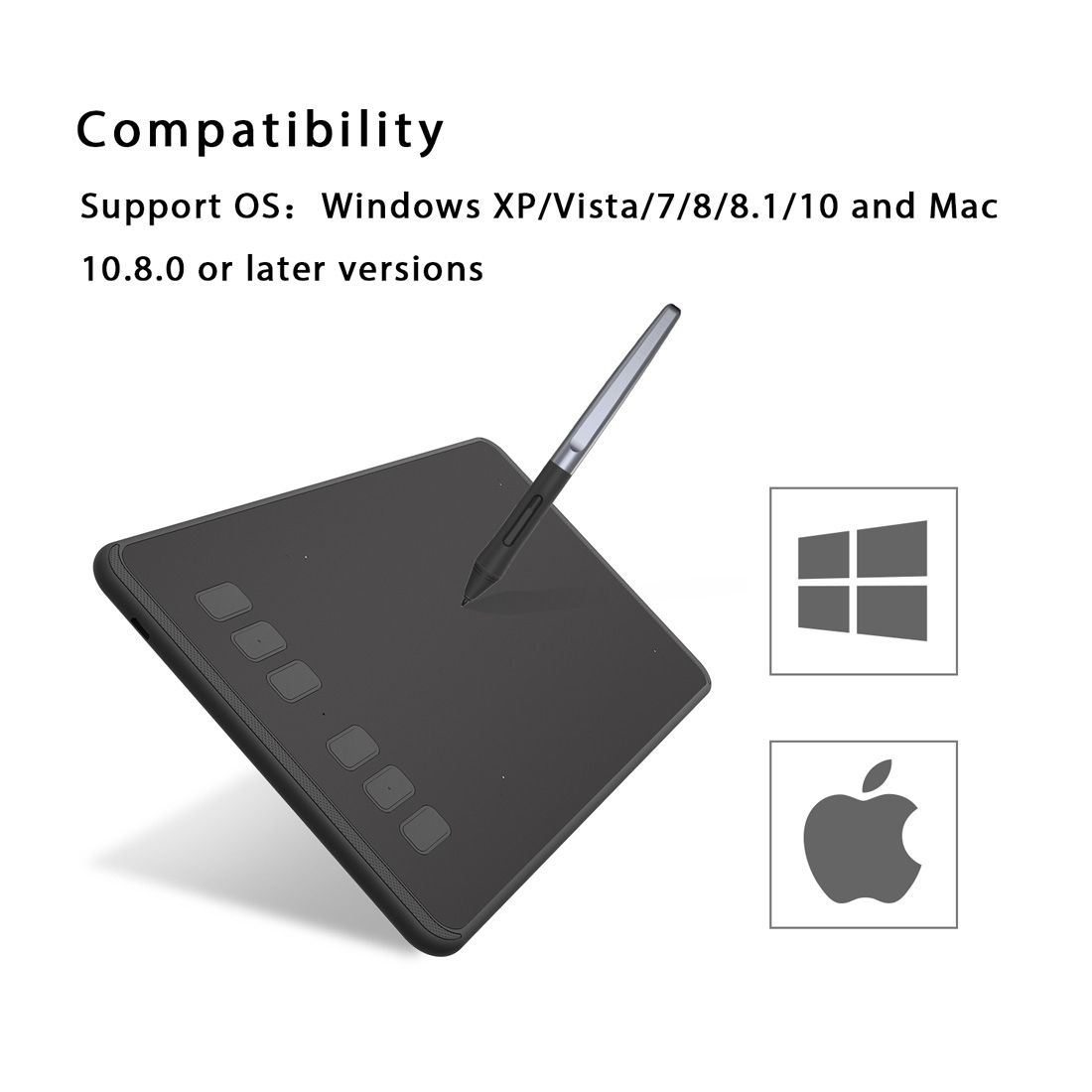H640P 5080LPI Professional Art USB Graphics Drawing Tablet For Windows / OS