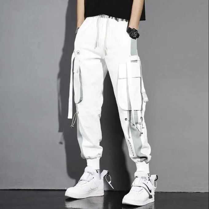 Men's Fashion Loose Casual Pants-White