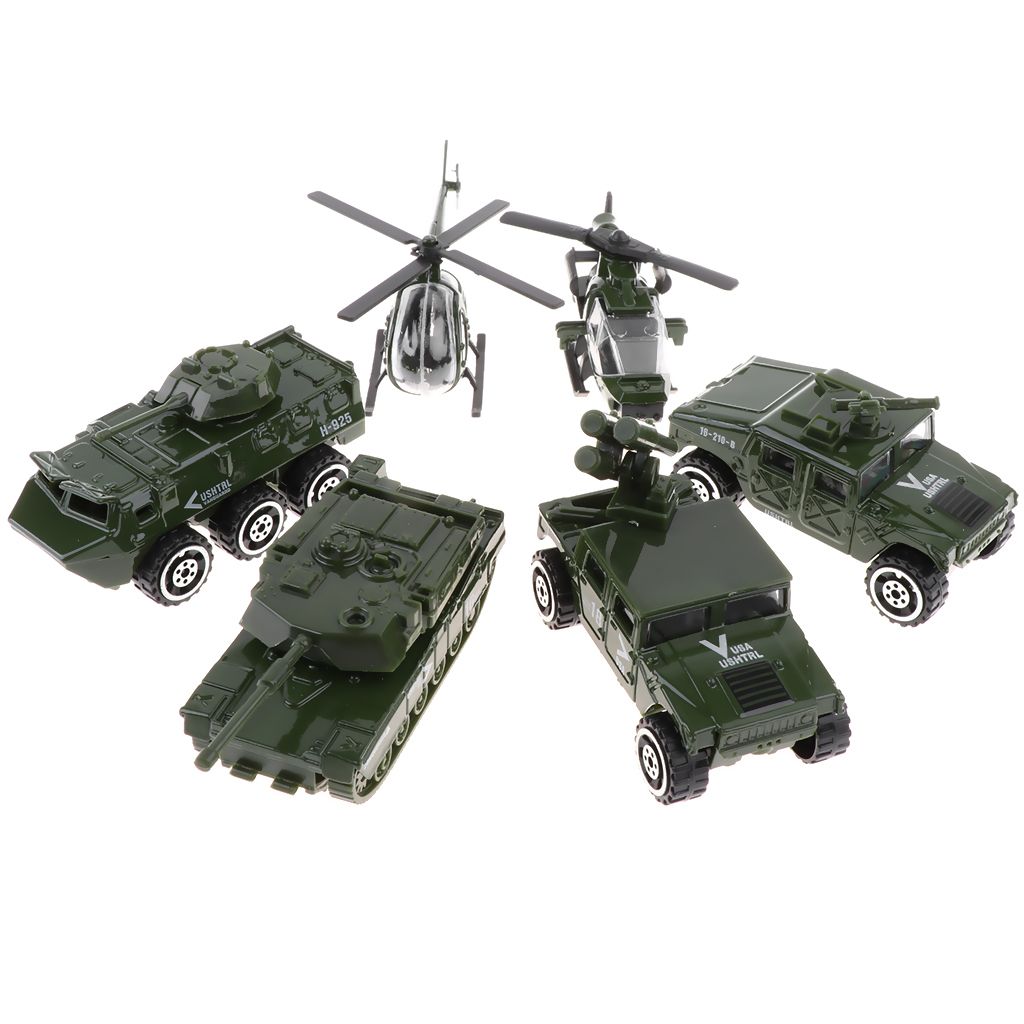 6PCS Alloy  Vehicle Toy 1/87 Diecast   Car Model For Kids Toddler