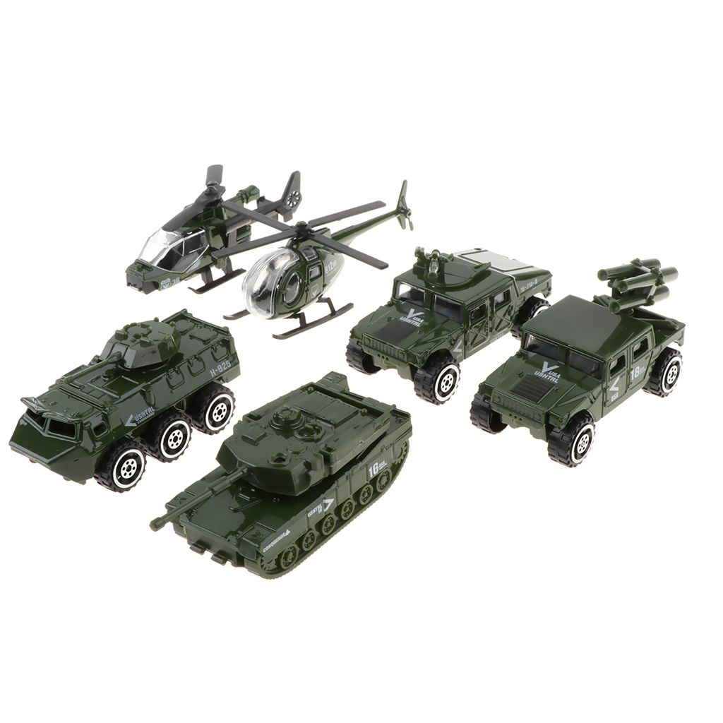 6PCS Alloy  Vehicle Toy 1/87 Diecast   Car Model For Kids Toddler