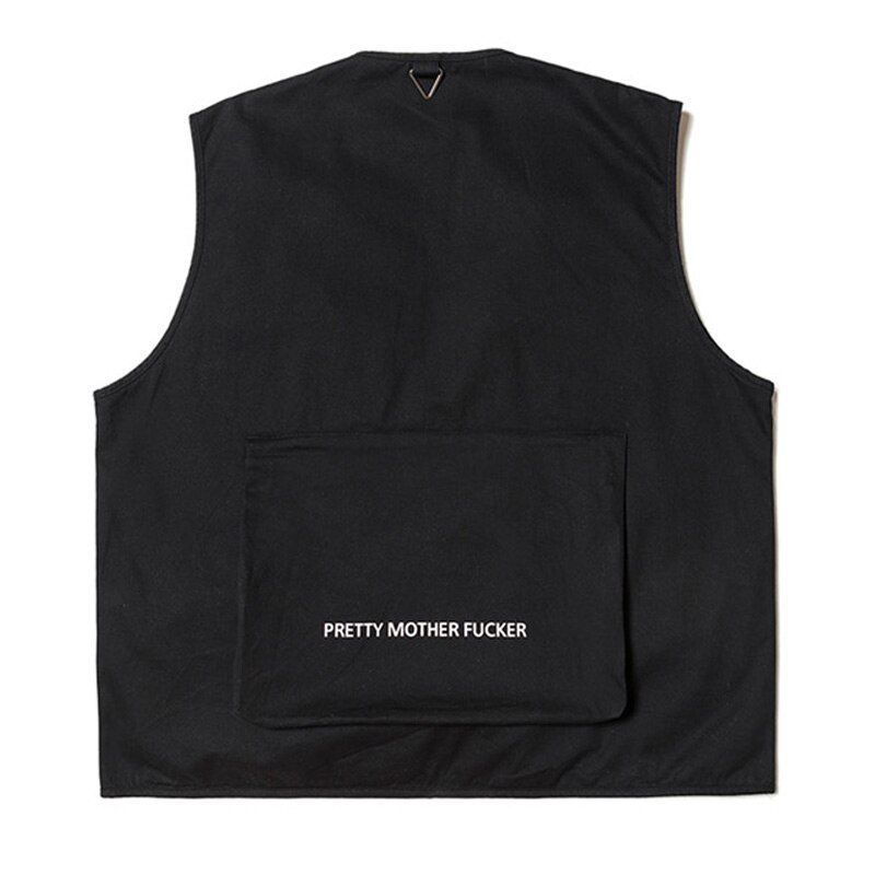 Bonita Vida Utility Multi Zipper Pockets Sleeveless Jackets Tool Jacket