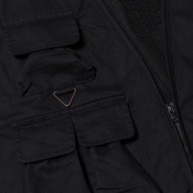 Bonita Vida Utility Multi Zipper Pockets Sleeveless Jackets Tool Jacket