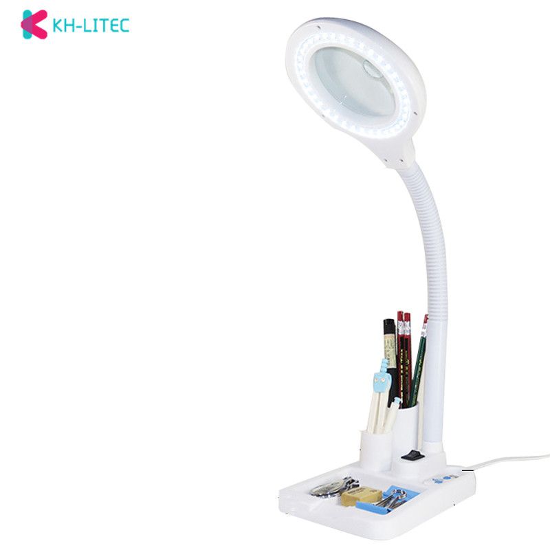 Flexible 5X 10 EU Plug 40 LED Lights Magnifying Glass