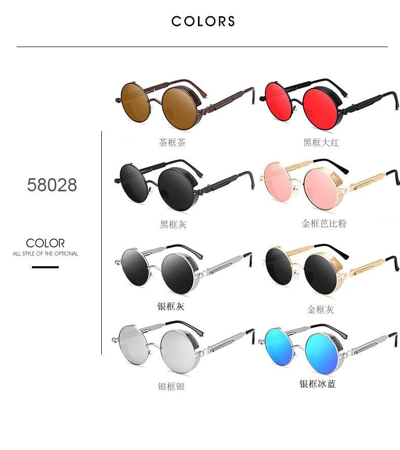 New sunglasses Steampunk sunglasses Metal spring Foot sunglasses
