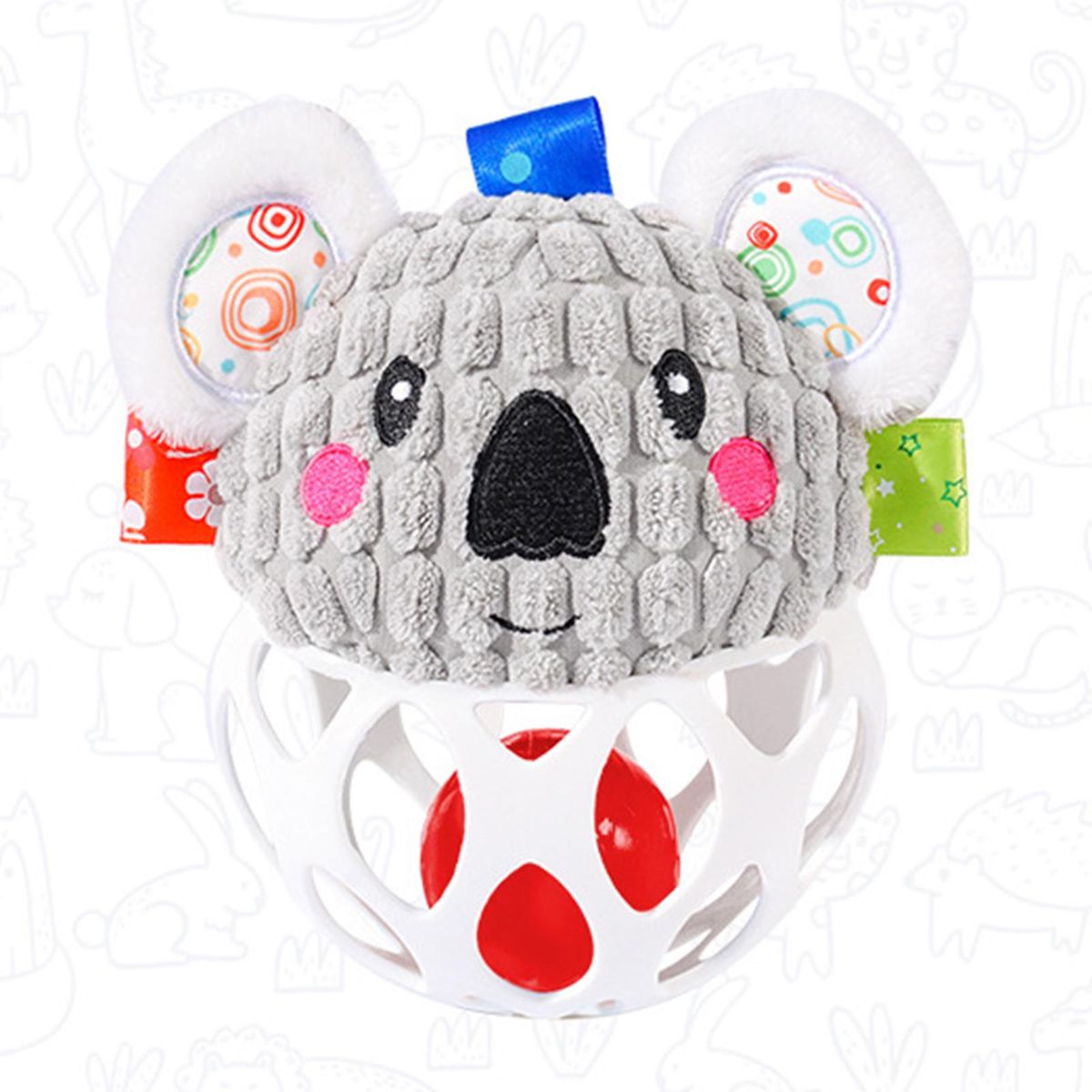 Baby Catch Ball Children Catch Ball Soft Grasping Toy White