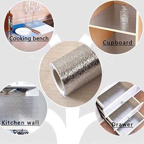N&a Kitchen Pvc Self-adhesive Wallpaper, Oil-proof Foil Wall Sticker, Stove Countertop Wat