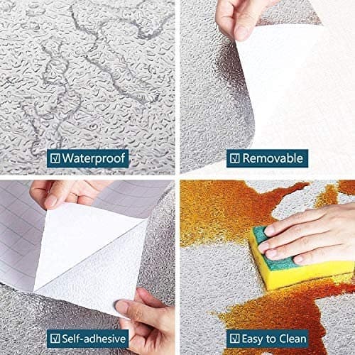 N&a Kitchen Pvc Self-adhesive Wallpaper, Oil-proof Foil Wall Sticker, Stove Countertop Wat