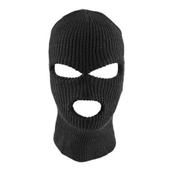 Balaclava Men's Full Face Black Wool Mask