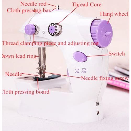 Home Electric Mini Sewing Machine With Led Light
