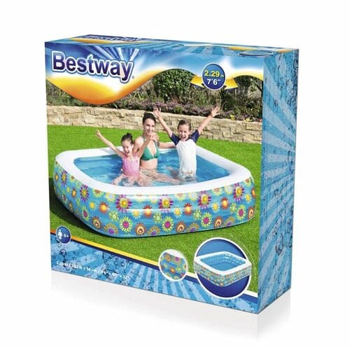 Floral Rectangular Pool 2.29m X 1.52m X 56 Cm