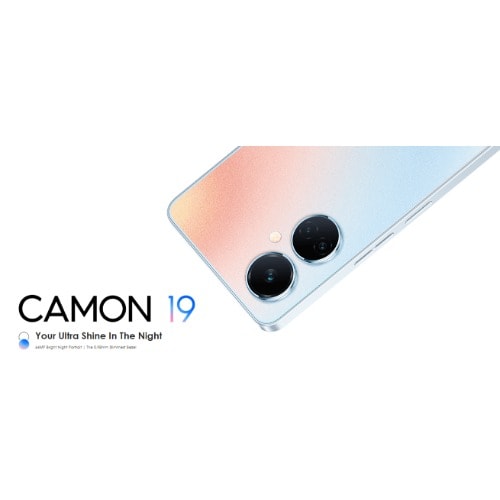 Camon 19 - 6.8"FHD+ - 6GB RAM - 128GB ROM - Dual SIM - 4G LTE - 64MP - Fingerprint - 5000mAh - White