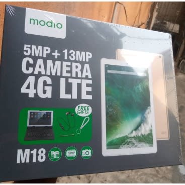 Modio M18 - Android 10.0 - Dual Sim Tablet - 10" - 64GB ROM - 3GB RAM + Keyboard