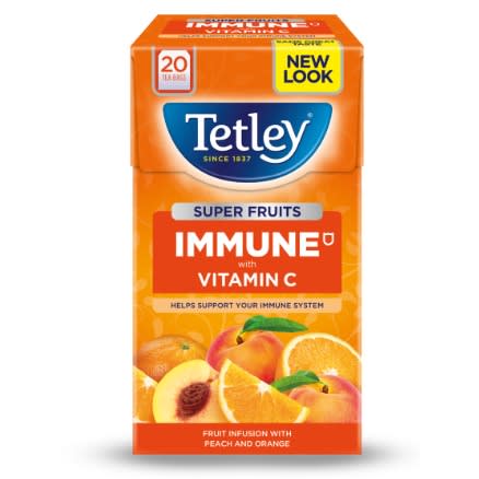 Tetley Super Fruits - Immune With Vit C - Peach And Orange - 20Teabags