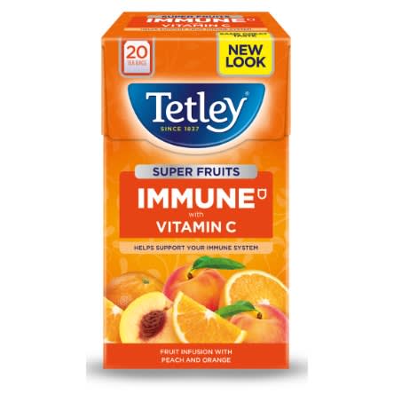 Tetley Super Fruits - Immune With Vit C - Peach And Orange - 20Teabags
