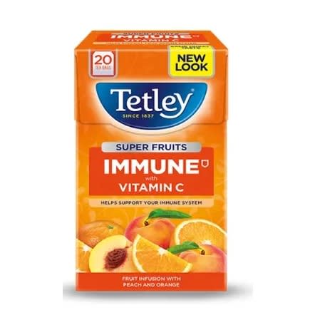 Tetley Super Fruits - Immune With Vit C - Peach And Orange - 20Teabags