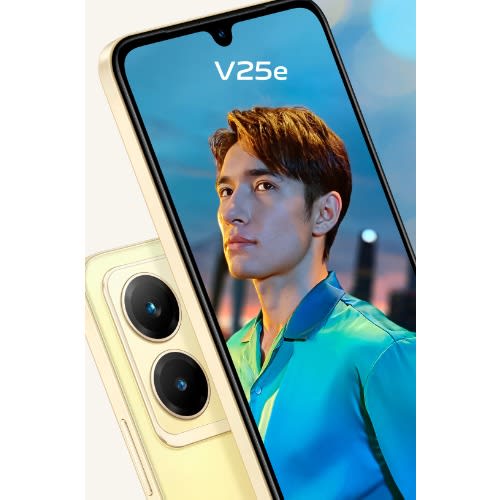 V25e - 6.44" - 128GB ROM - 8GB RAM - Dual SIM - 4G LTE - 64MP - 4500mAh - Fingerprint - Sunrise Gold