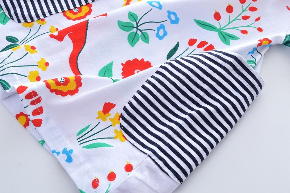 Autumn New European And American Style Children Shirt Long-Sleeved Girls' Dress Knitted Gi