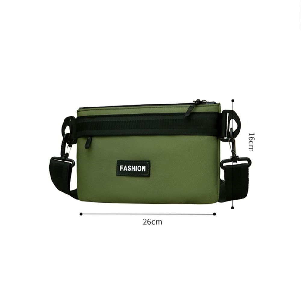 (Black)Canvas Waist Bag Messenger Backpack Men'S Leisure Fashion Sports Shoulder Bag Student K SBS