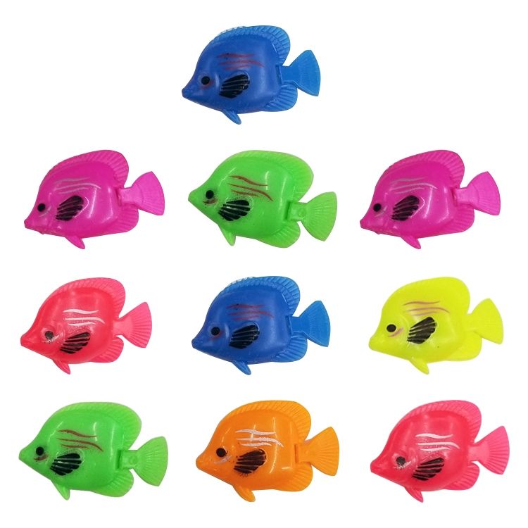 10 PCS Plastic Floating Fake Fish