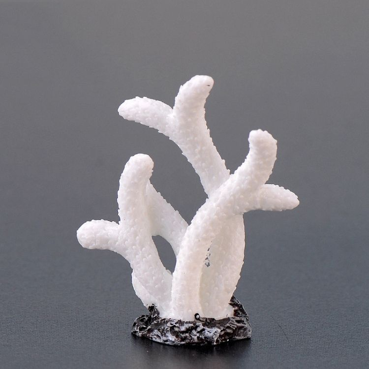 10 PCS Simulation Resin Coral , Colour: No. 2 White