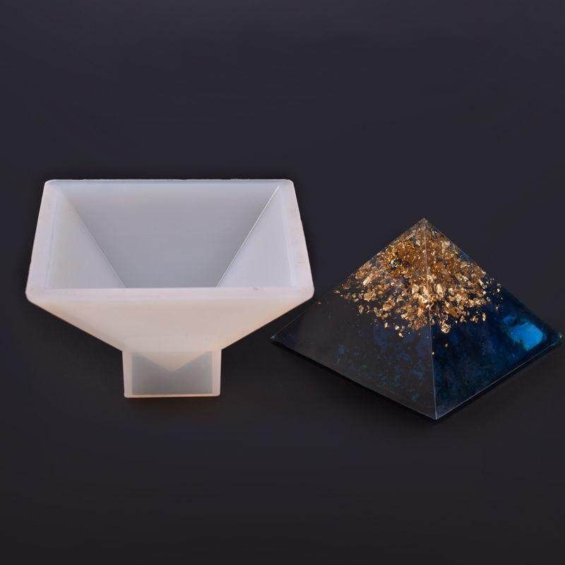 Pyramid Silicone Mold Resin Jewelry Making Mould Epoxy Ornaments Craft DIY Tool
