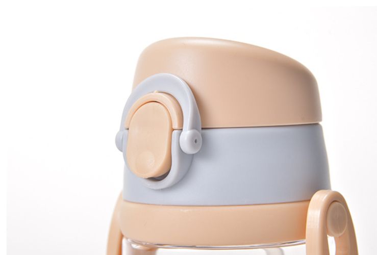 480ml Kids Water Cup Creative Cartoon Animal Baby Feeding Cups Straws Leakproof Water Bottles Outdoor Portable Children's Cups