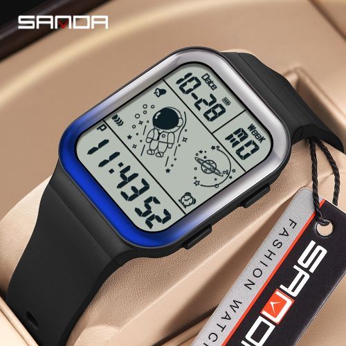 Fashion Men's Watches Digital Sports Wristwatch Male Clock 6052
