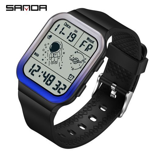 Fashion Men's Watches Digital Sports Wristwatch Male Clock 6052