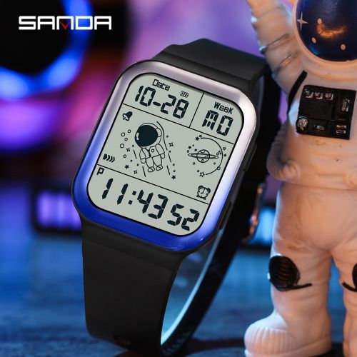 Fashion Men's Watches Digital Sports Wristwatch Male Clock 6052