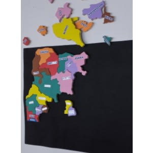 Wooden Puzzle Map Of Nigeria States -37Pieces
