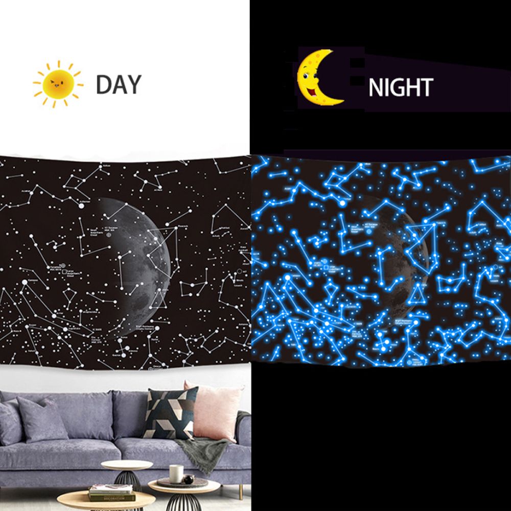 Luminous Star Galaxy Constellations Tapestry Wall Blanket