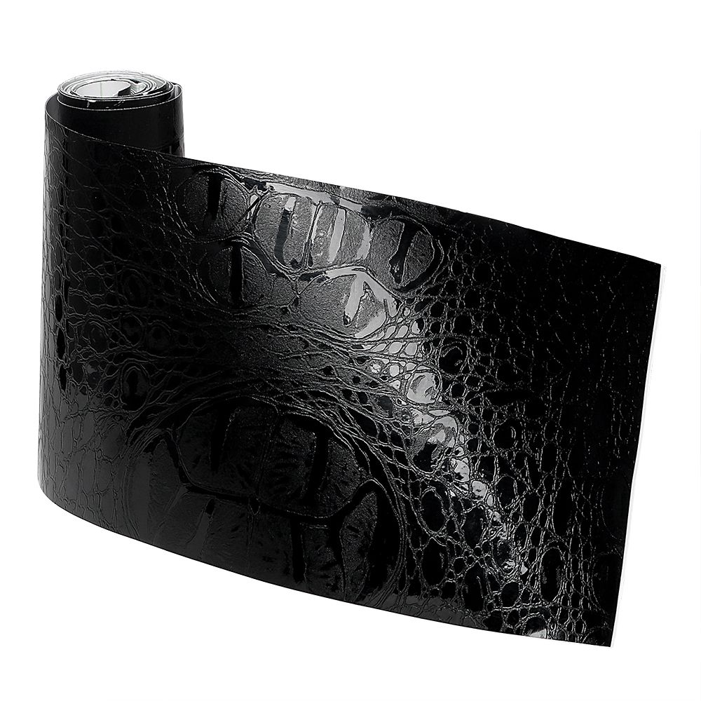 Leepee Leather Texture Simulation Crocodile Interior Black