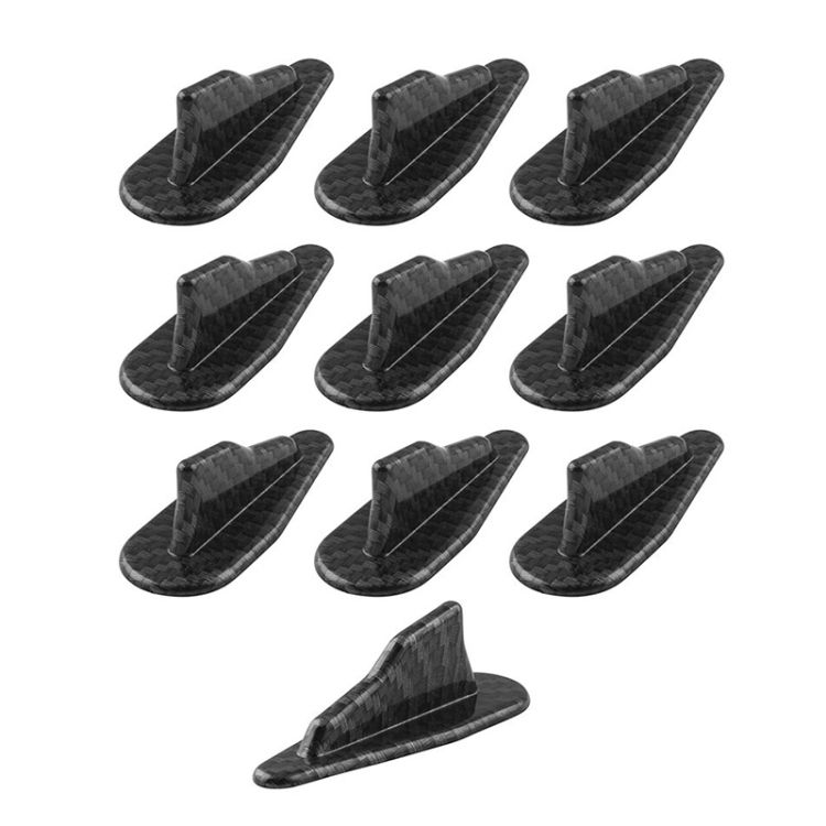 10 PCS Universal Car Carbon Fiber Shark Fin Difr